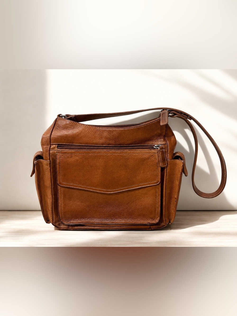 Fossil Brown Leather Shoulder Bag